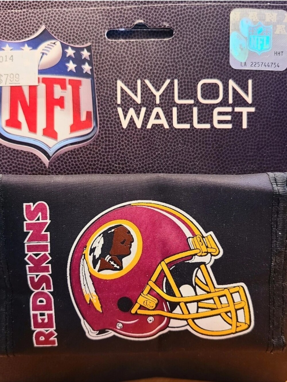 WASHINGTON REDSKINS nos NFL Football NYLON WALLET NEW Officially Licensed Gear